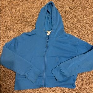 Rue21 Blue Cropped Hoodie